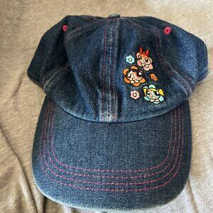 Powerpuff Girls Y2K Vintage Hat Girls Cartoon Network Denim Jean Logo Cap 2000